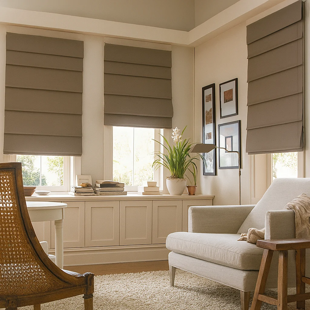 mini custom roman shades