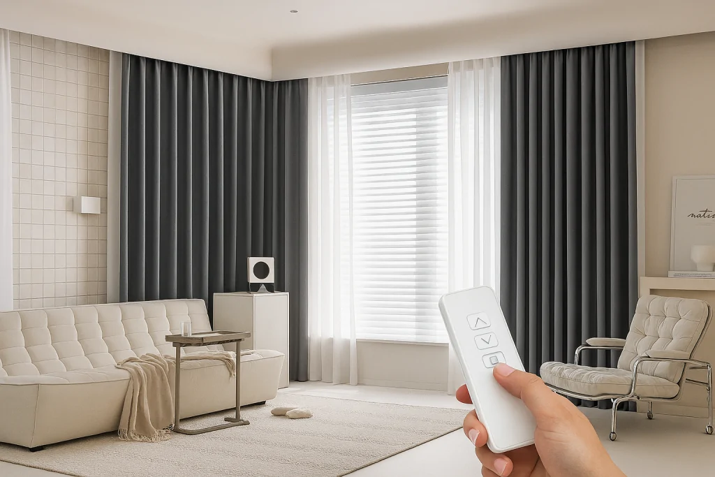 motorized blackout drapes