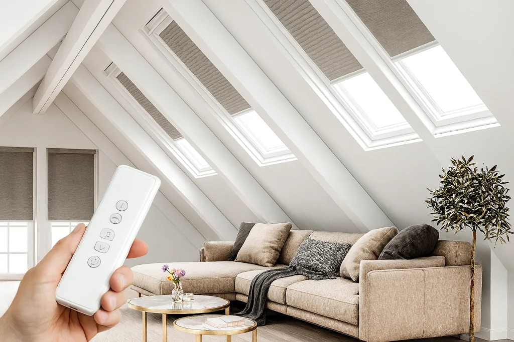 motorized skylight window shades