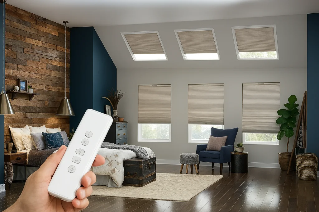 remote controlled skylight shades