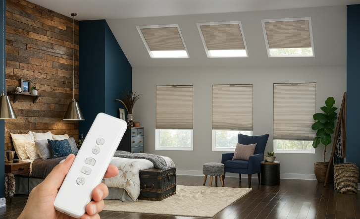 remote controlled skylight shades