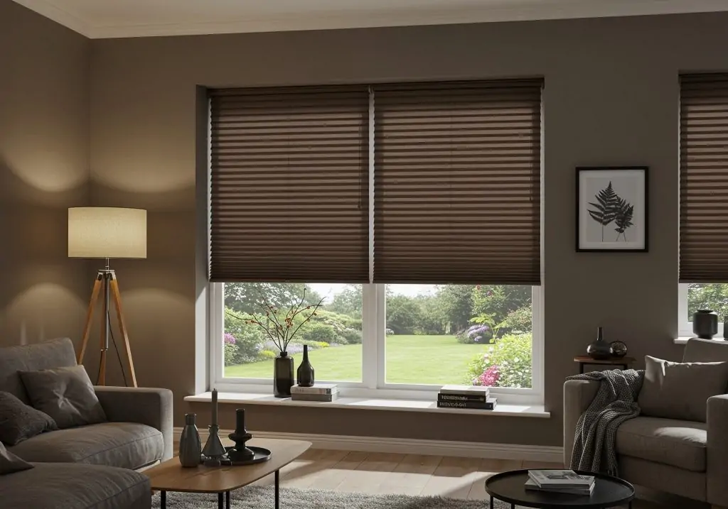 double pleate mini blinds